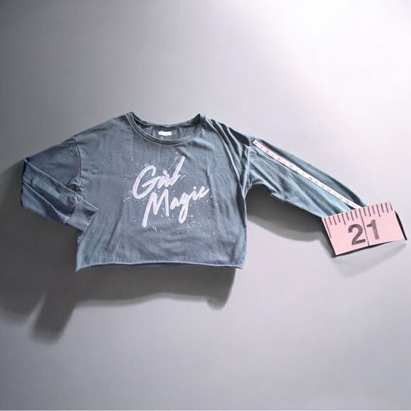 Grayson Threads l Girl Magic l Cropped Sweatshirt l Rolled Hem l XXL l EUC - Picture 7 of 11